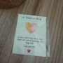 Pocket hug hartje geel/roze